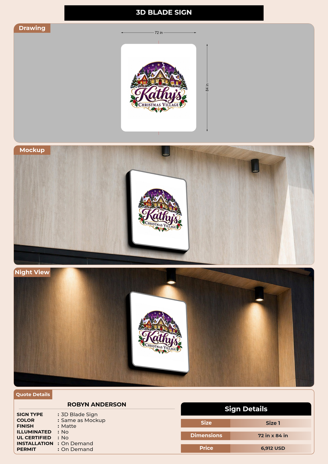 CUSTOM MOCKUP SIGN FOR Robyn Anderson