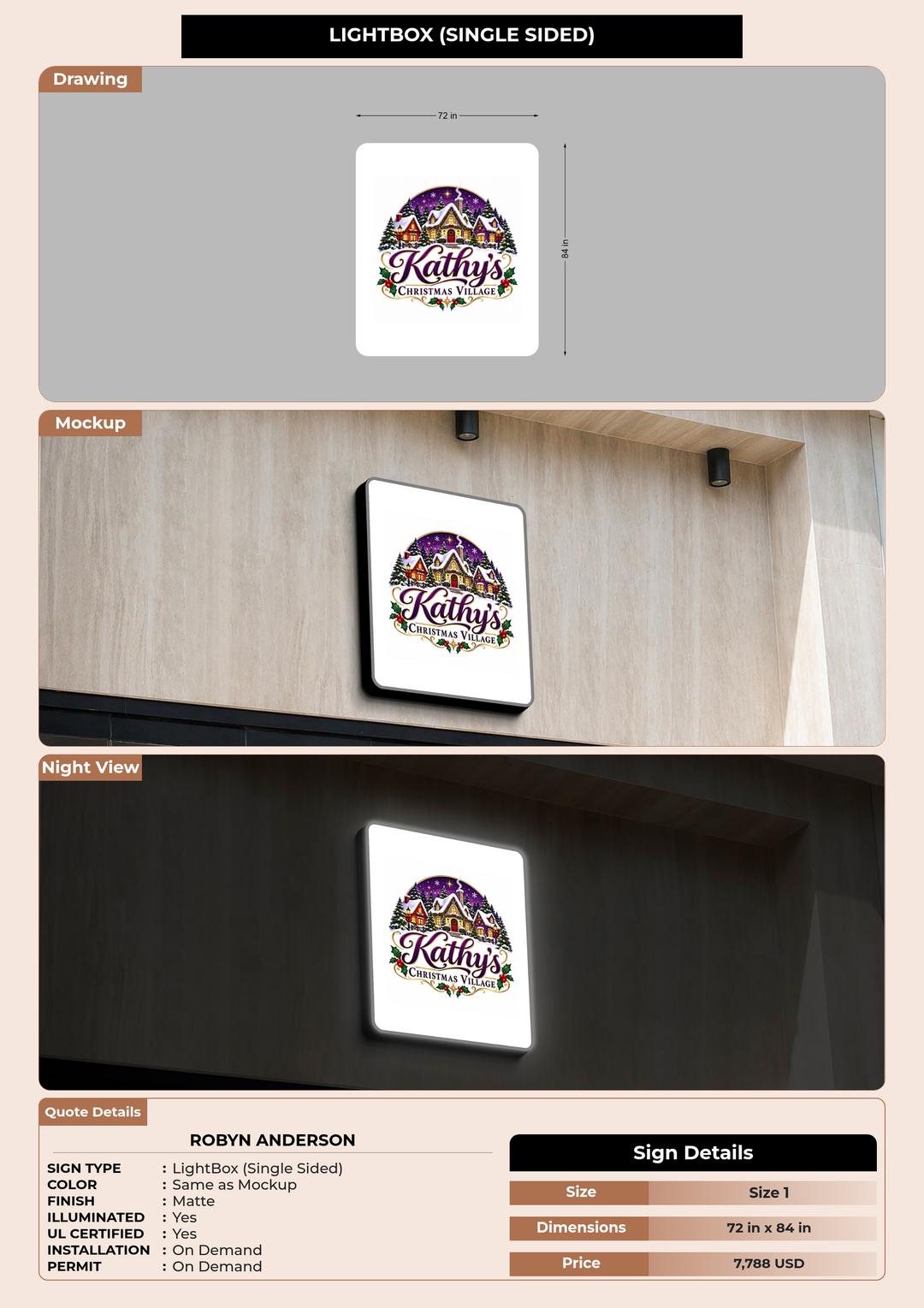 CUSTOM MOCKUP SIGN FOR Robyn Anderson