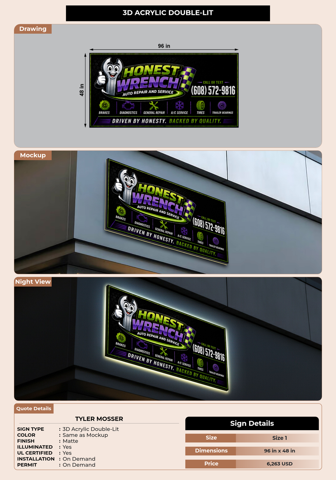 CUSTOM MOCKUP SIGN FOR Tyler Mosser