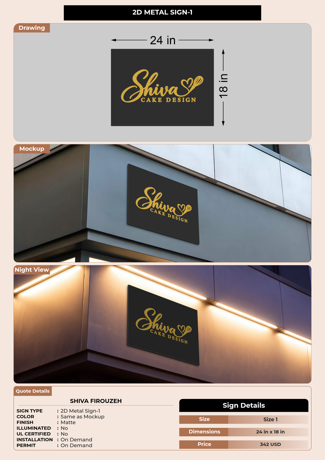 CUSTOM MOCKUP SIGN FOR Shiva Firouzeh
