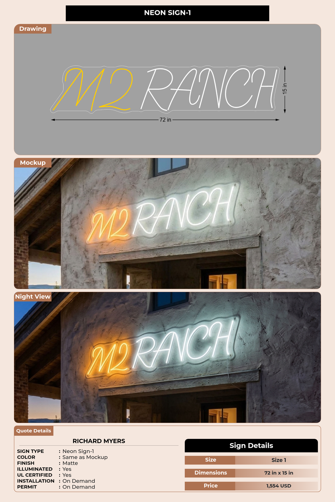 CUSTOM MOCKUP SIGN FOR Richard Myers