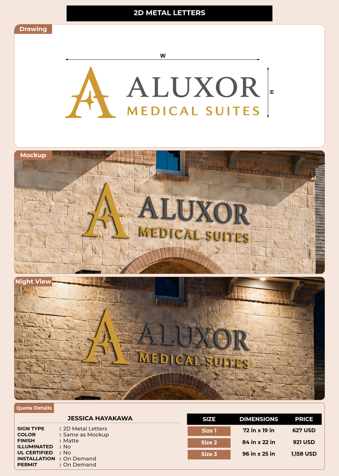 CUSTOM MOCKUP SIGN FOR Jessica Hayakawa