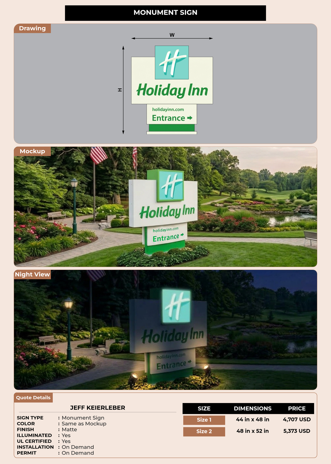 CUSTOM MOCKUP SIGN FOR Jeff Keierleber