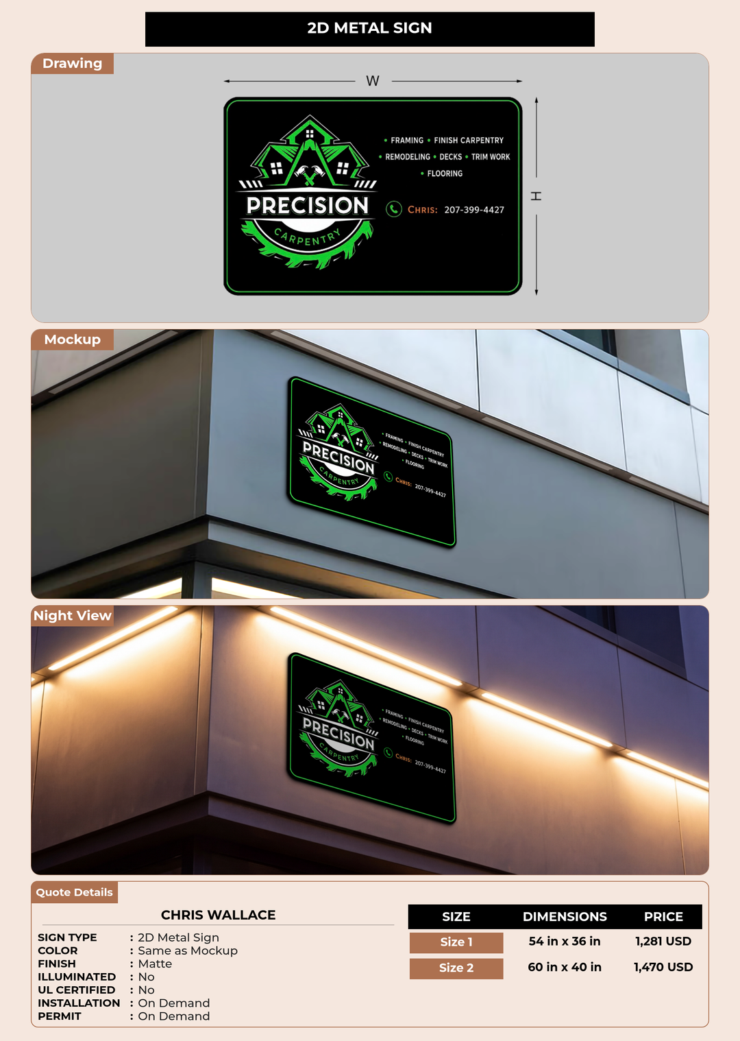 CUSTOM MOCKUP SIGN FOR Chris wallace