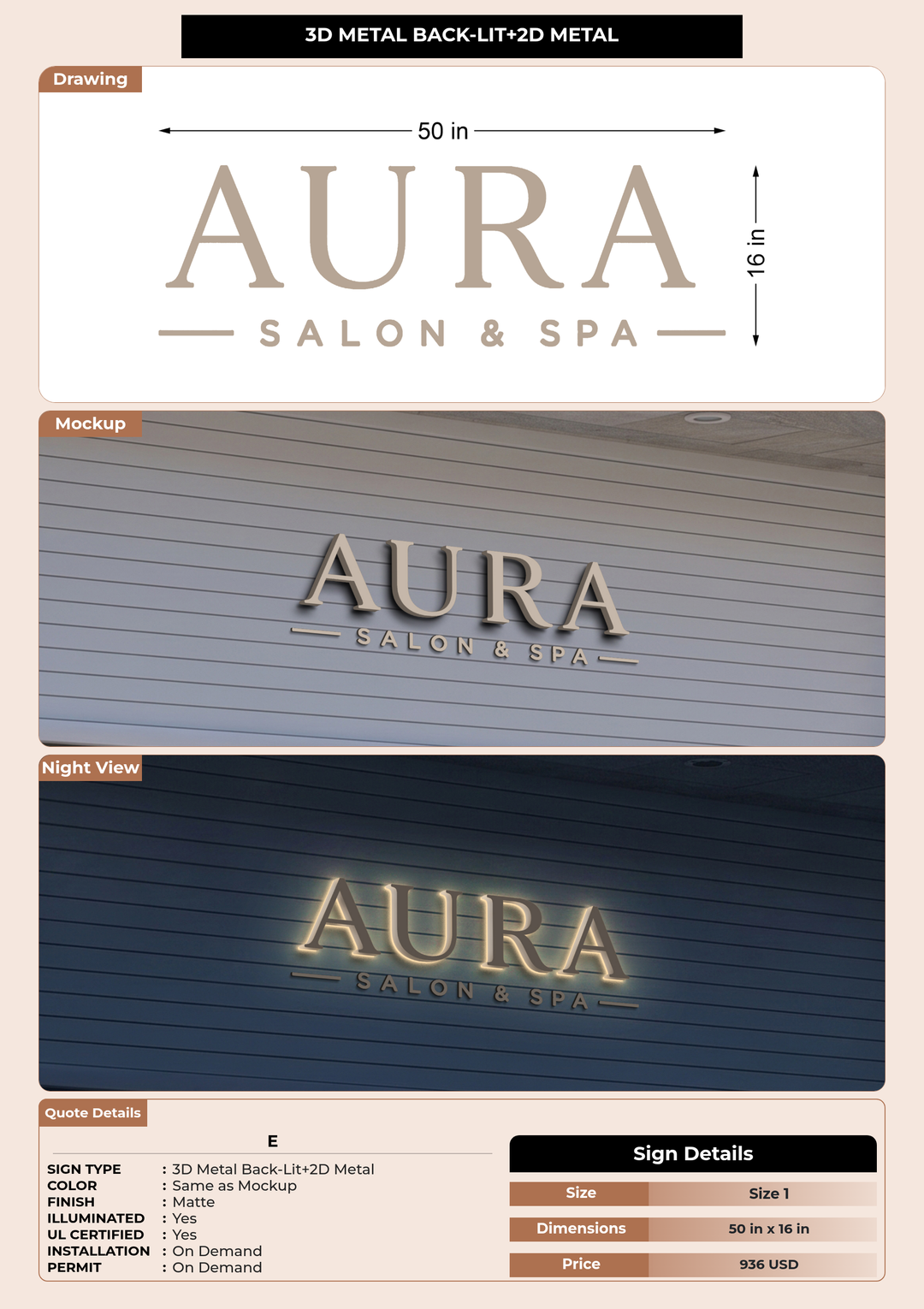 CUSTOM MOCKUP SIGN FOR E