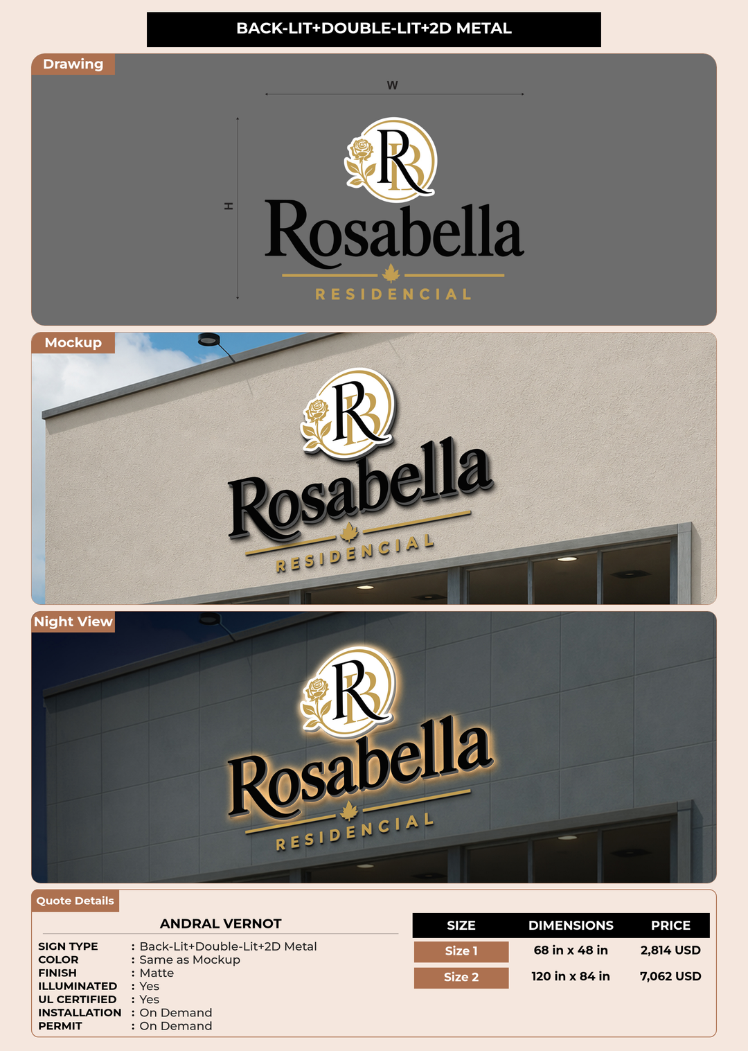 CUSTOM MOCKUP SIGN FOR Andral Vernot