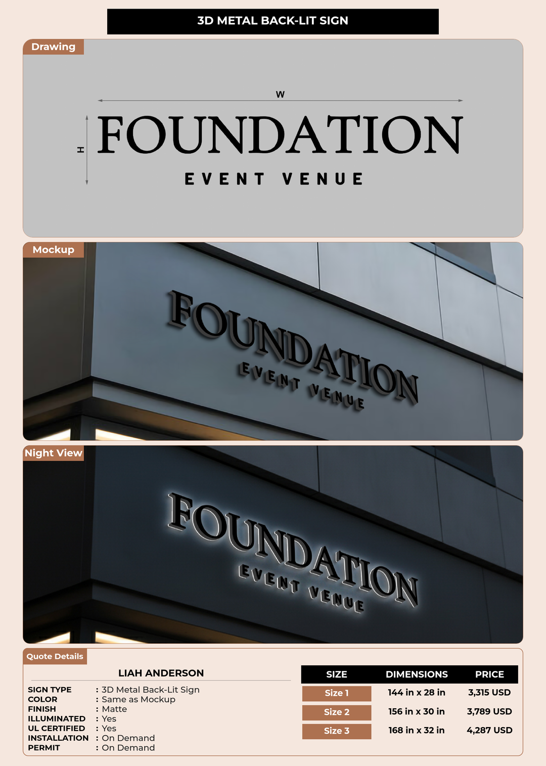 CUSTOM MOCKUP SIGN FOR Liah Anderson
