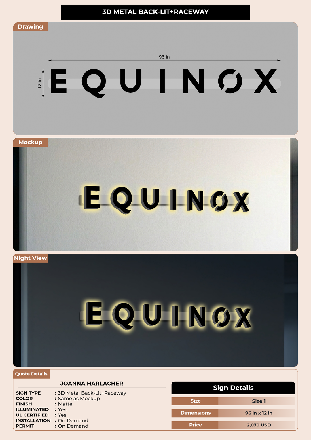 CUSTOM MOCKUP SIGN FOR Joanna Harlacher