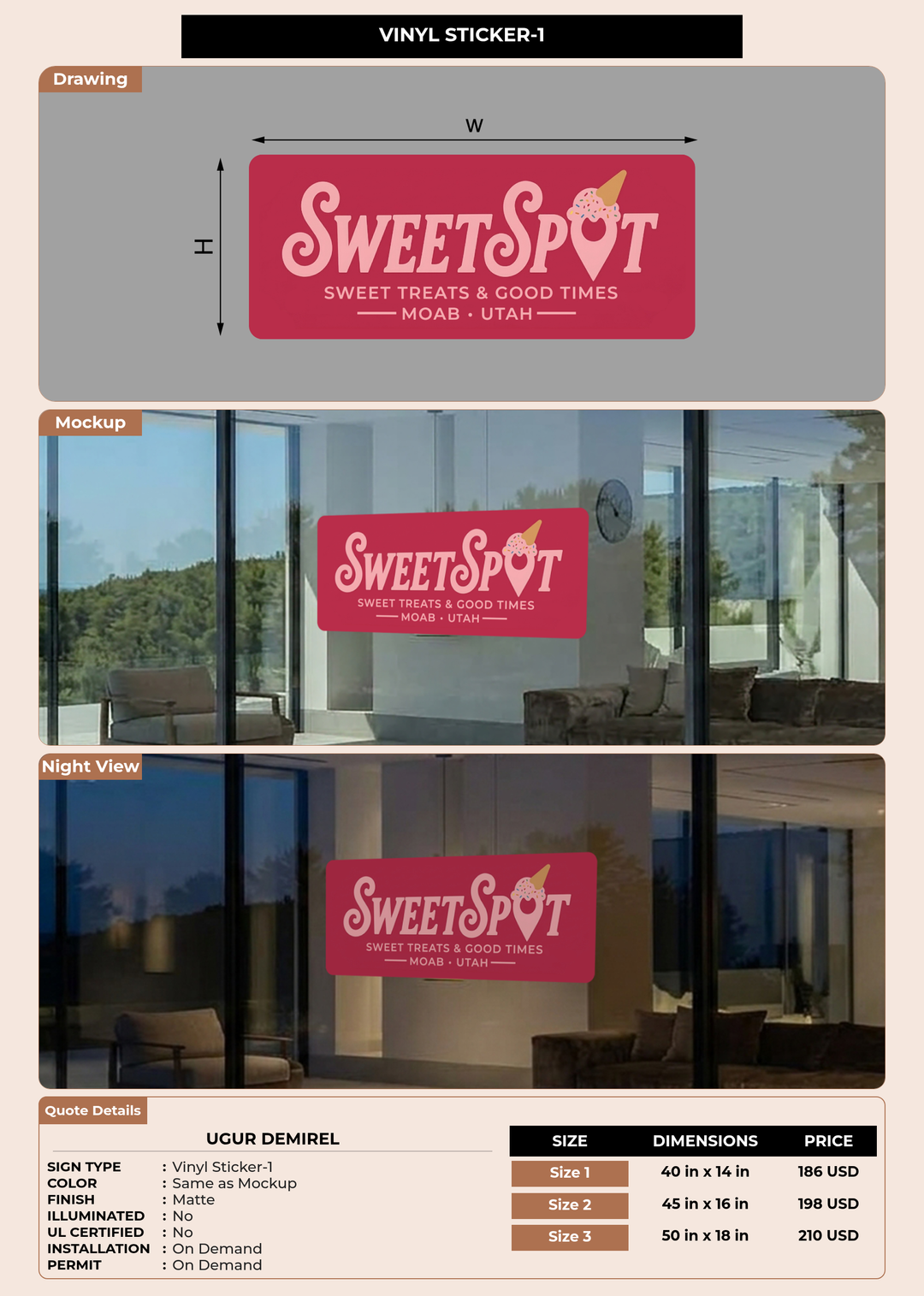 CUSTOM MOCKUP SIGN FOR UGUR demirel