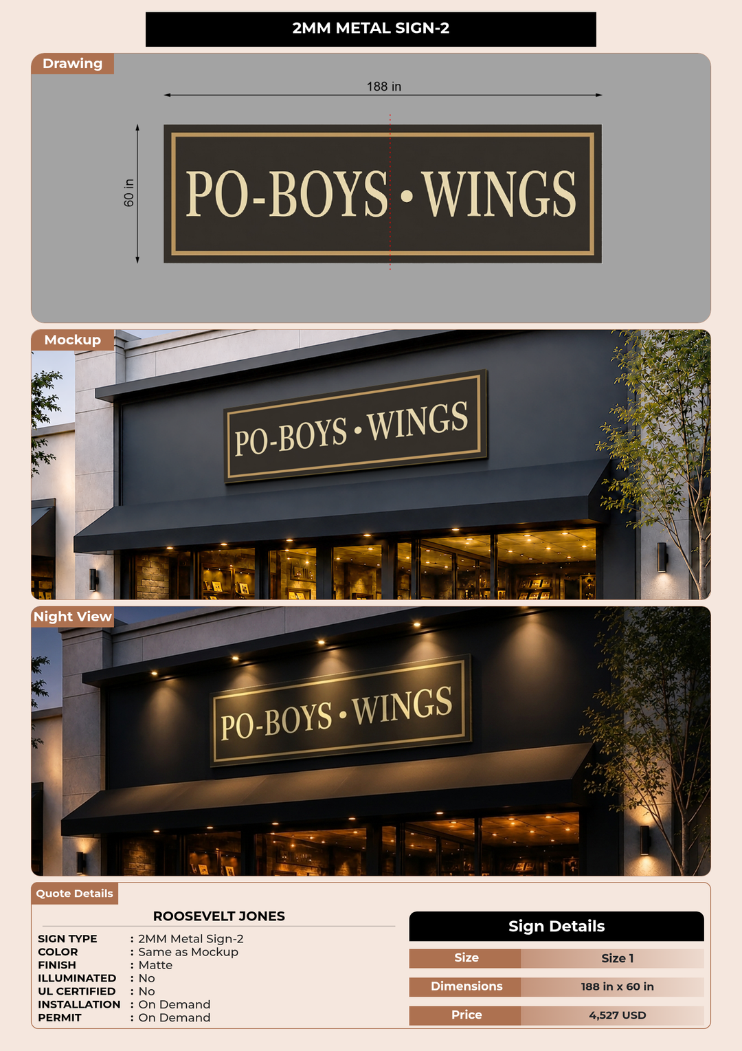CUSTOM MOCKUP SIGN FOR Roosevelt Jones