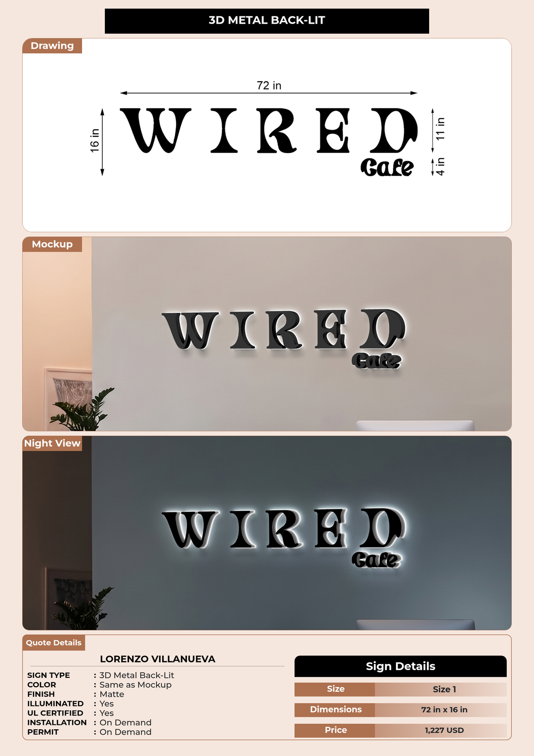 CUSTOM MOCKUP SIGN FOR Lorenzo Villanueva