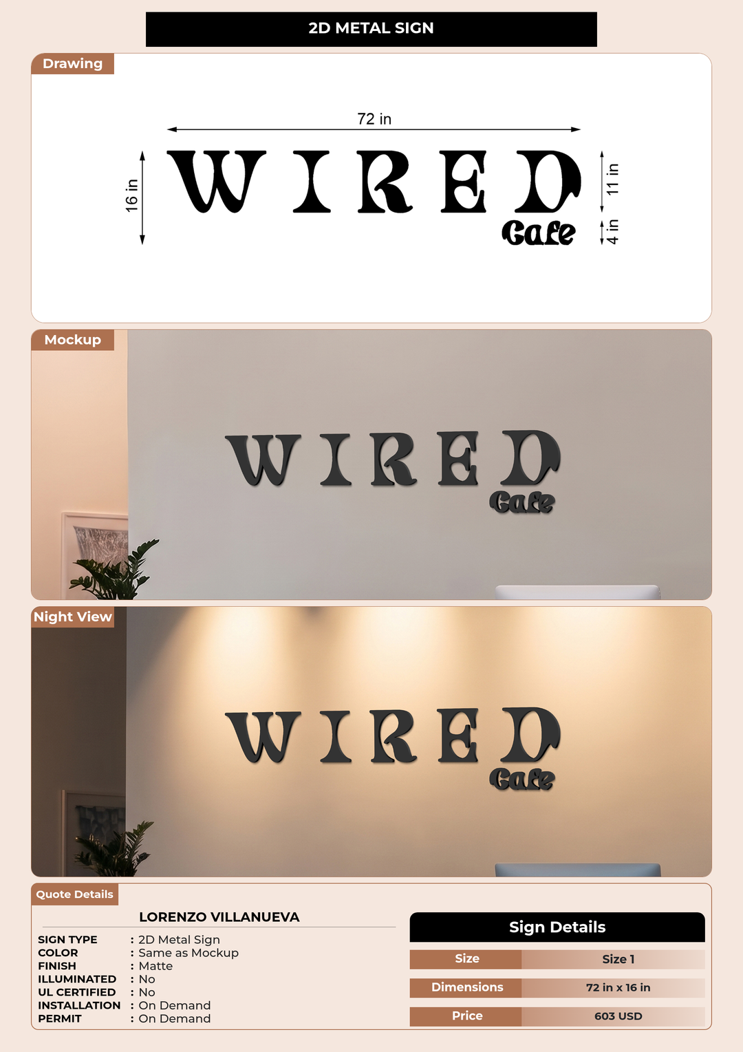 CUSTOM MOCKUP SIGN FOR Lorenzo Villanueva