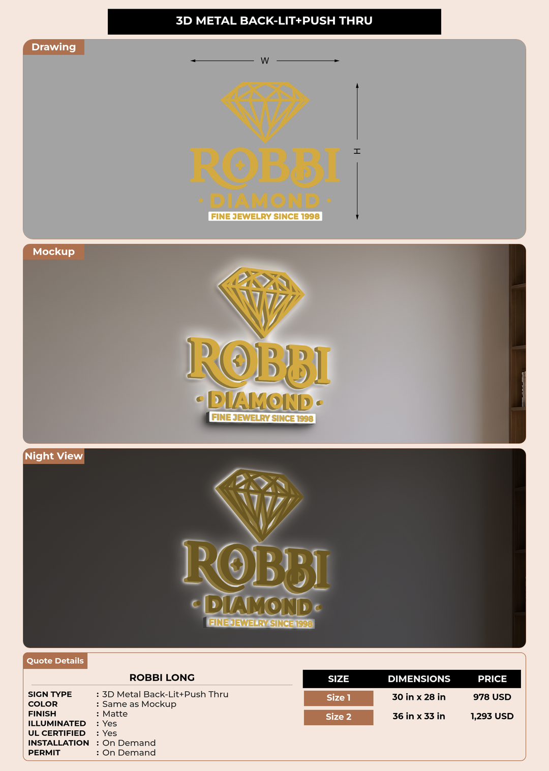 CUSTOM MOCKUP SIGN FOR Robbi Long