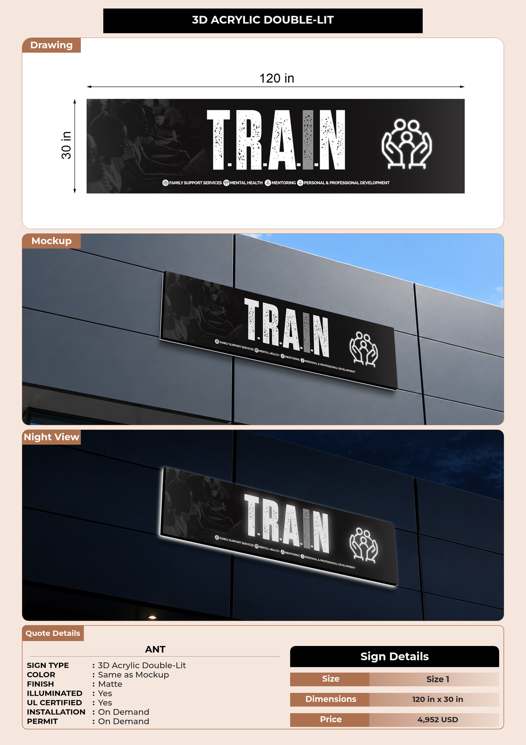 CUSTOM MOCKUP SIGN FOR Ant