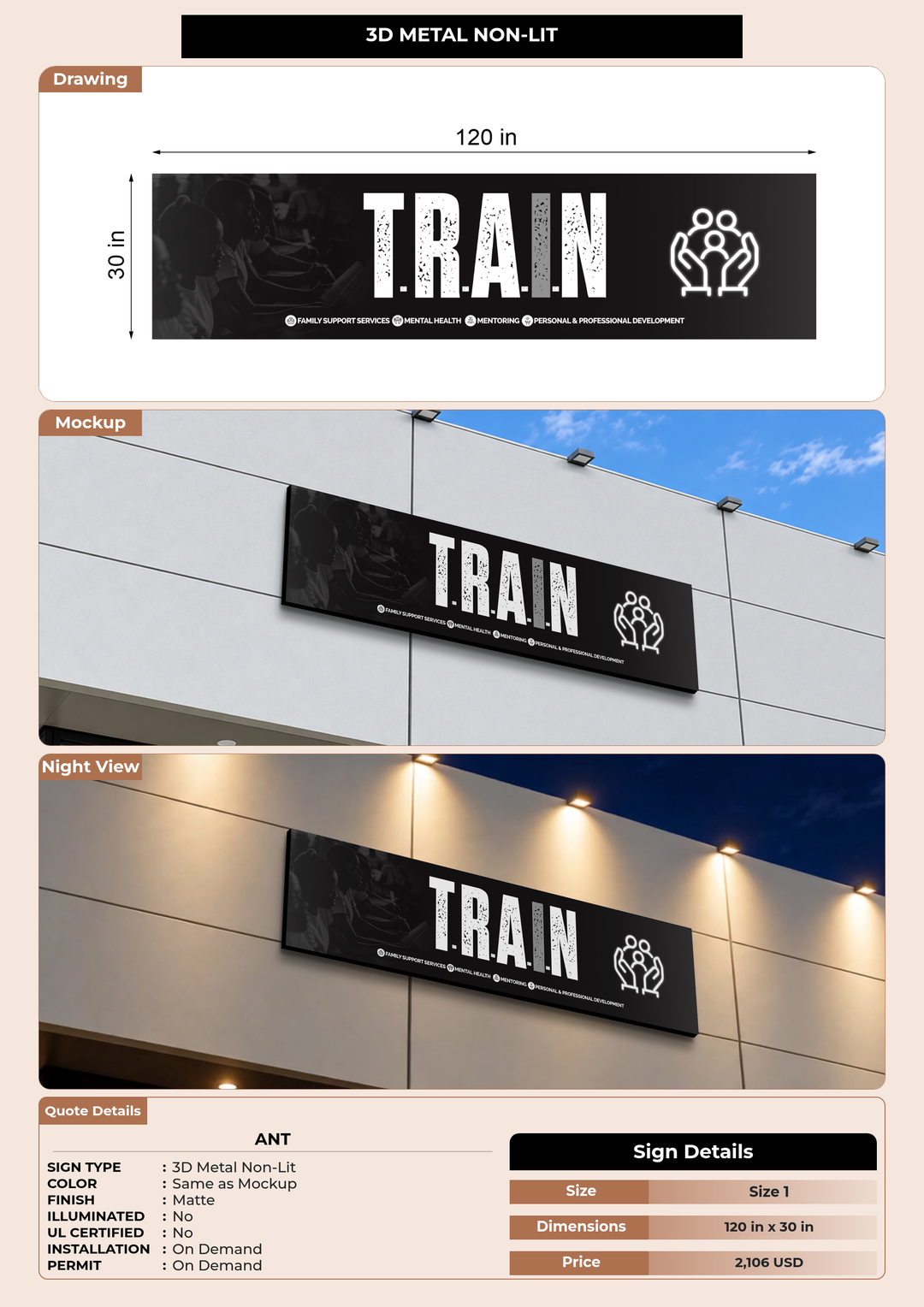 CUSTOM MOCKUP SIGN FOR Ant