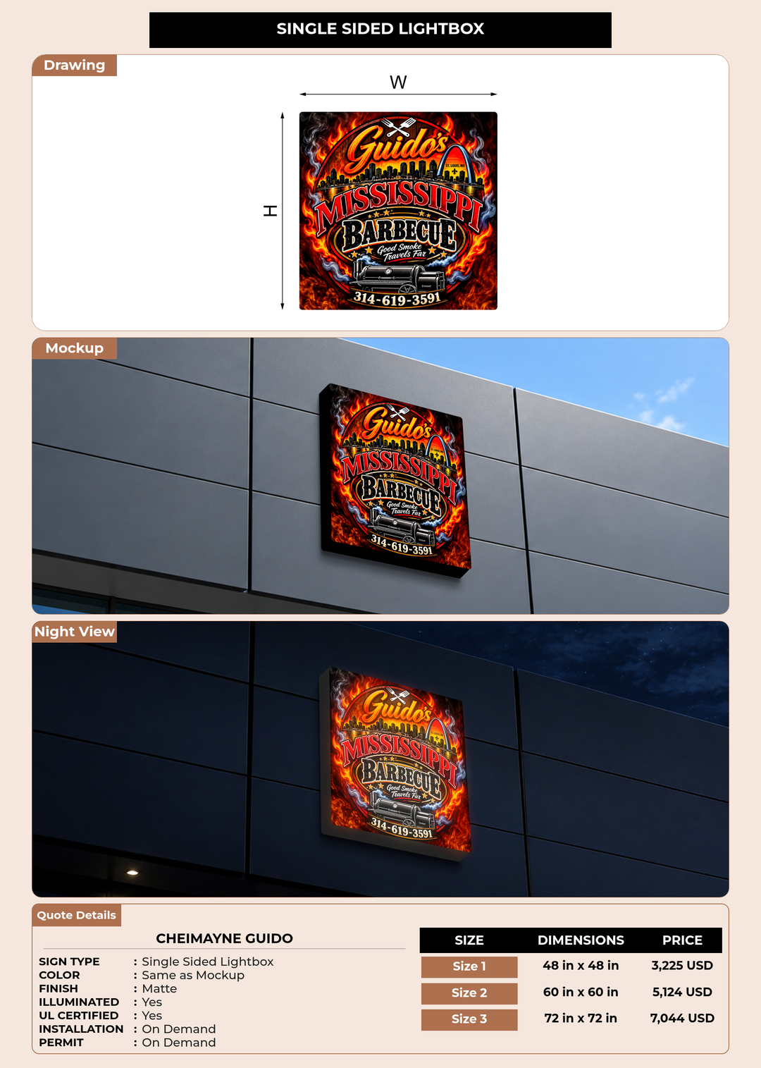 CUSTOM MOCKUP SIGN FOR Cheimayne Guido