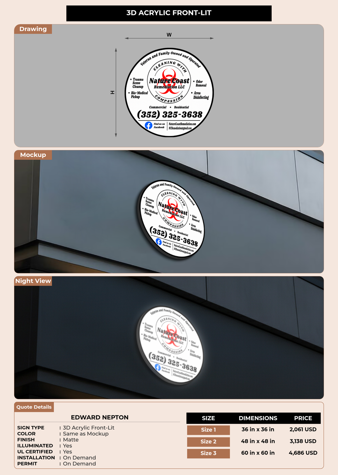 CUSTOM MOCKUP SIGN FOR Edward Nepton