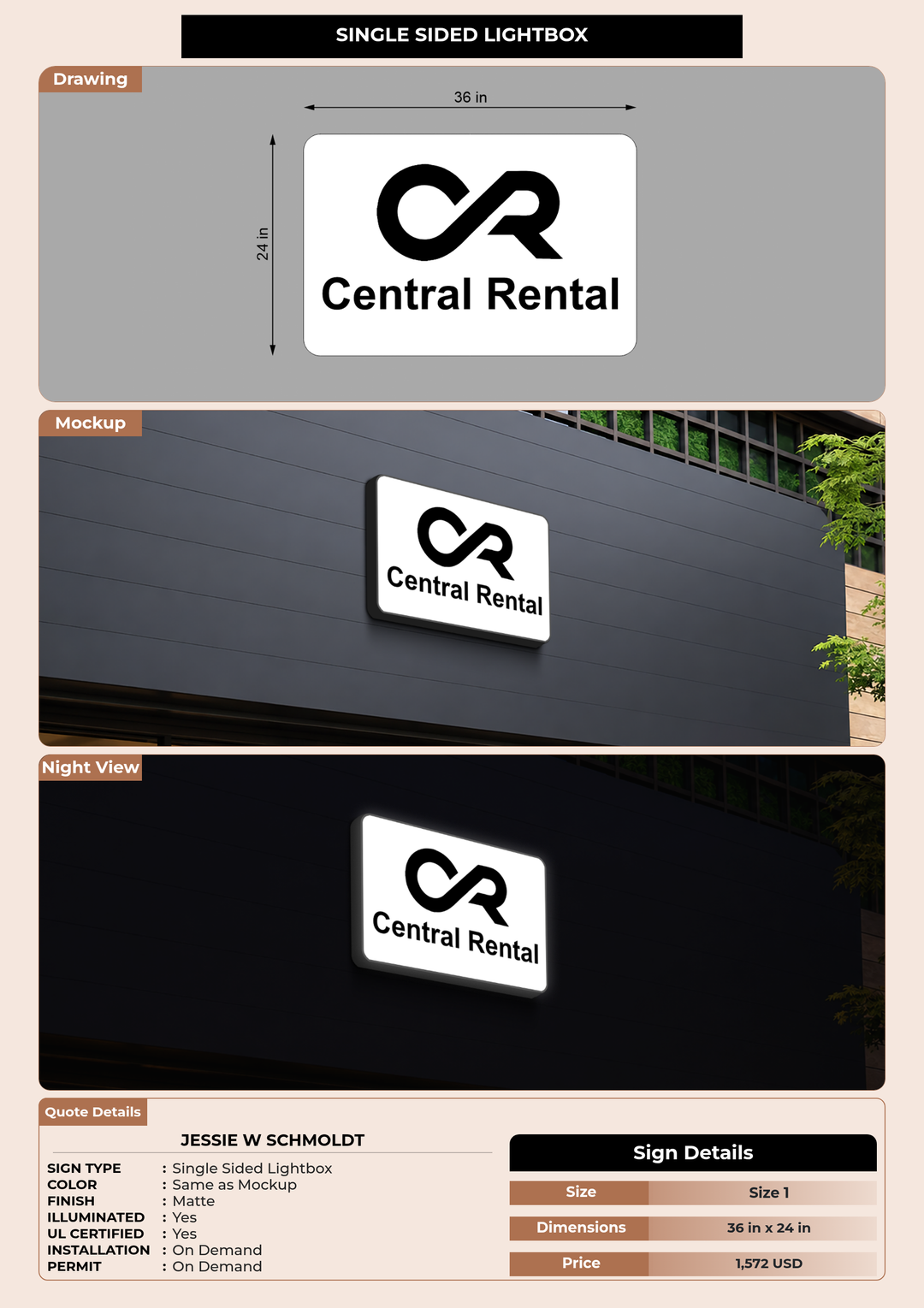 CUSTOM MOCKUP SIGN FOR Jessie w schmoldt