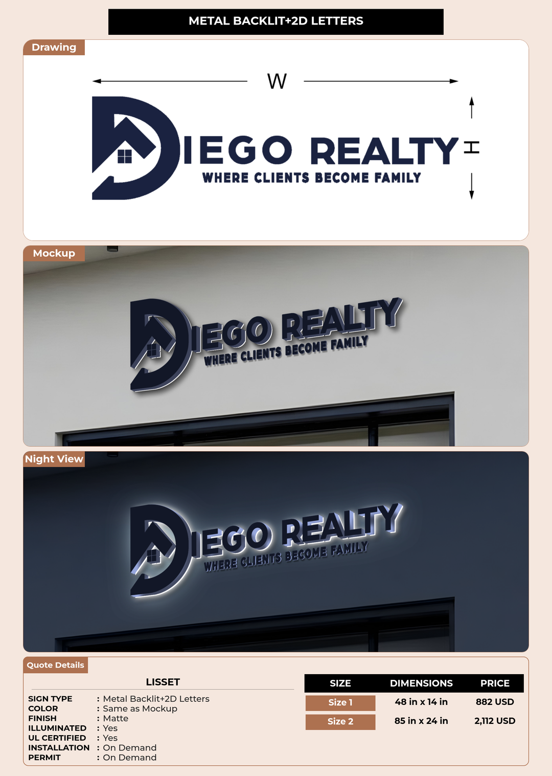 CUSTOM MOCKUP SIGN FOR Lisset