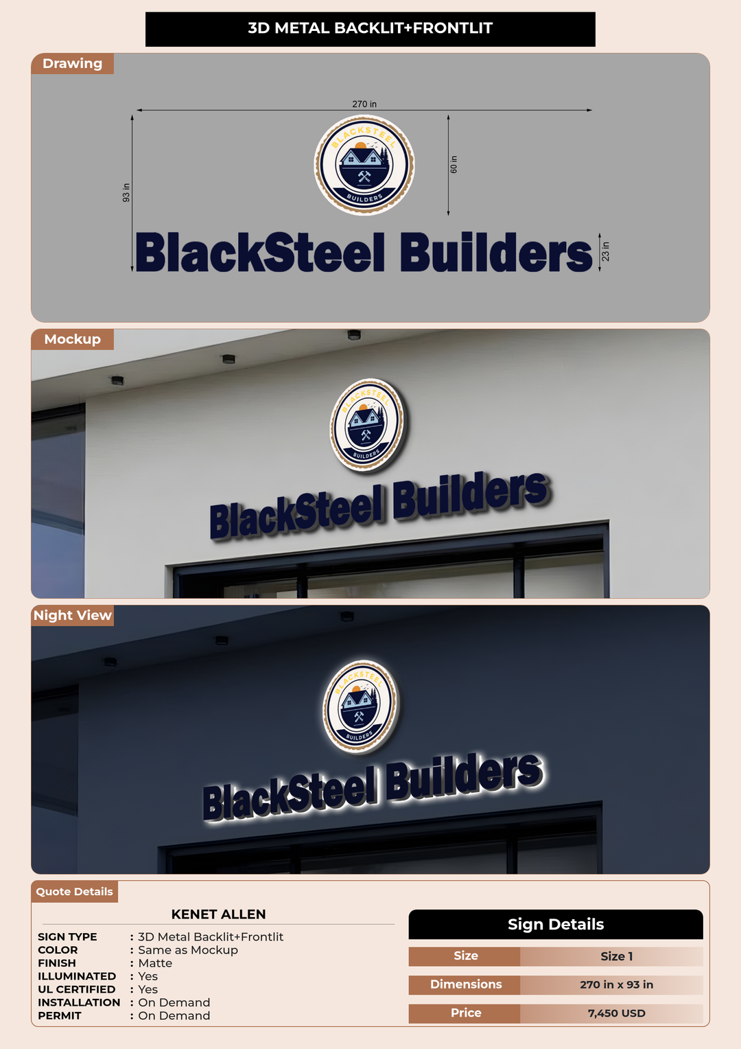 CUSTOM MOCKUP SIGN FOR Kenet Allen