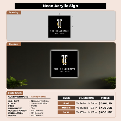 Custom Signs for Ashley Gerrez