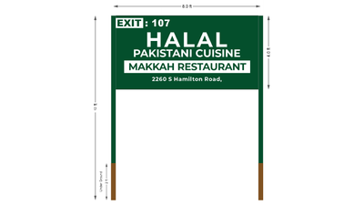 2x highways sign for Saeed