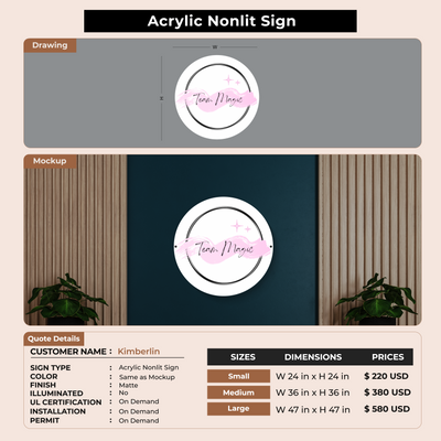 Custom Signs for Kimberlin
