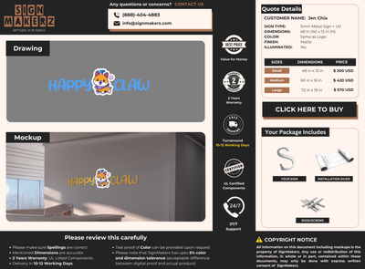 Business Signs for Jen Chia