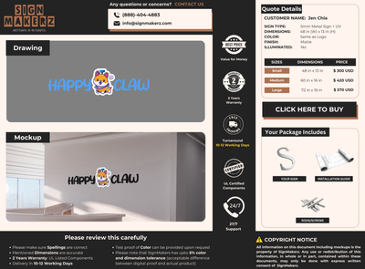 Business Signs for Jen Chia