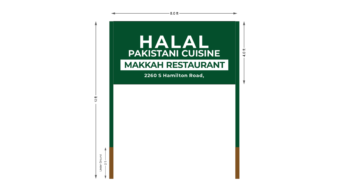 2x highways sign for Saeed
