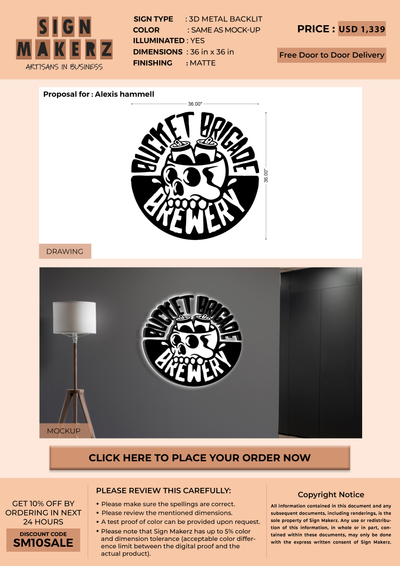 Business signage for Alexis hammell