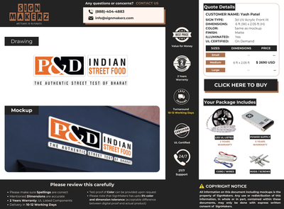 business signage for Yash Patel