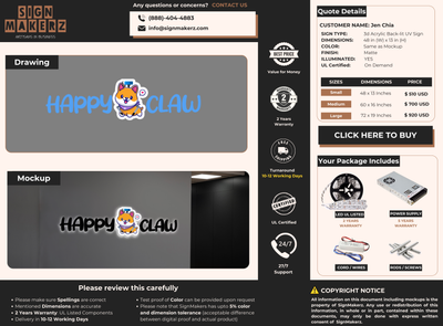 Business Signs for Jen Chia