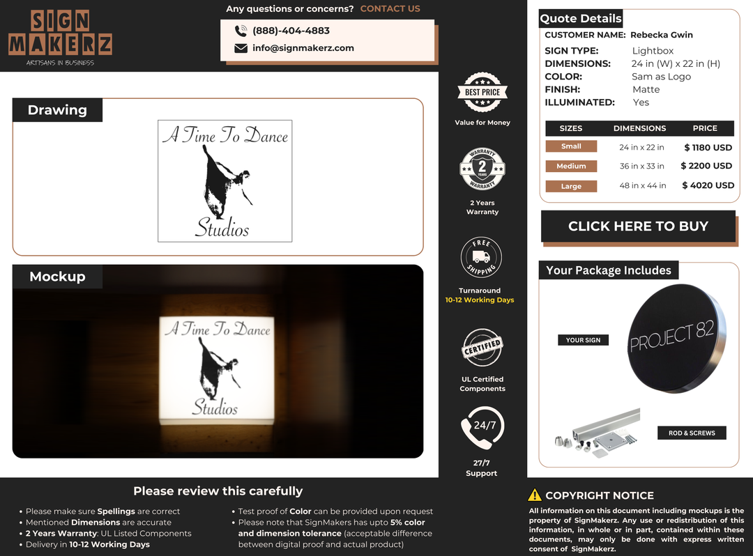 Business Signs for Rebecka Gwin