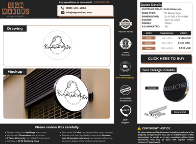 Business Signs for Emily Nickerson