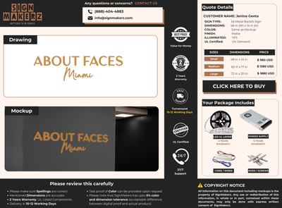 Custom Signs For Jenine Genta