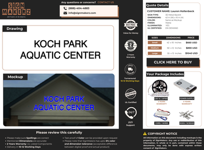 Business Signs for Lauren Hollenbeck