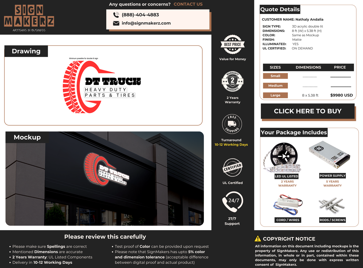 Business Signs for Nathaly Andalia