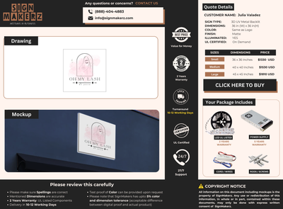 Business Signage for Julia Valadez