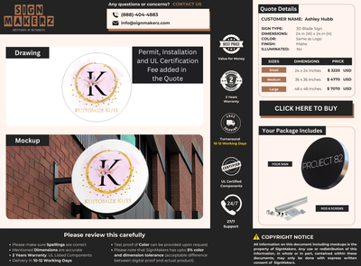 Business Signs for Ashley Hubb