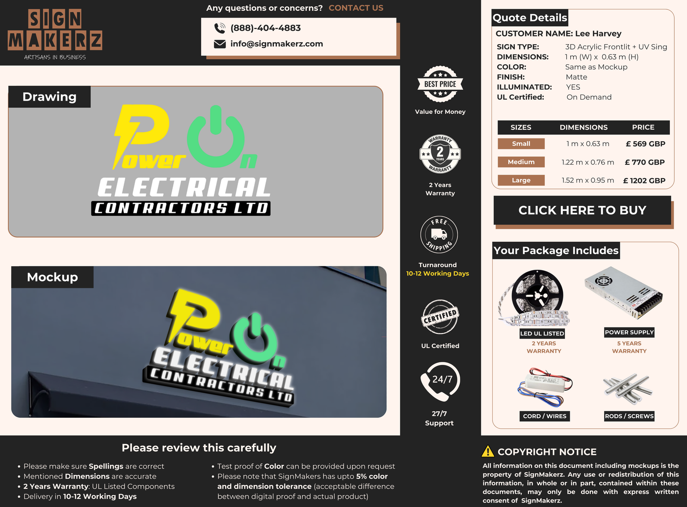 Business Signs for Lee Harvey