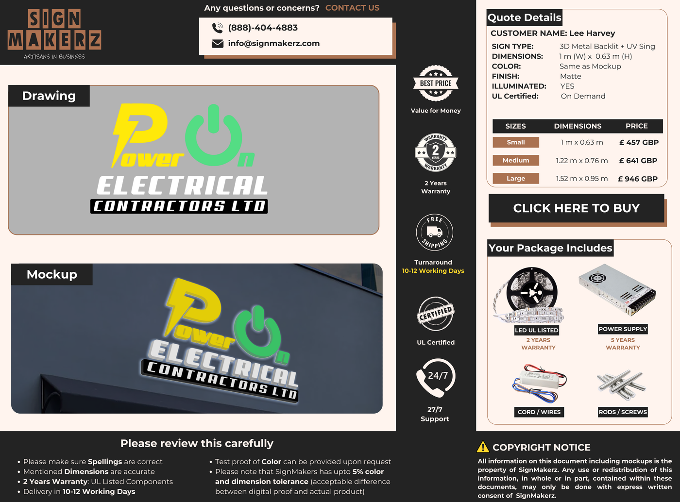 Business Signs for Lee Harvey
