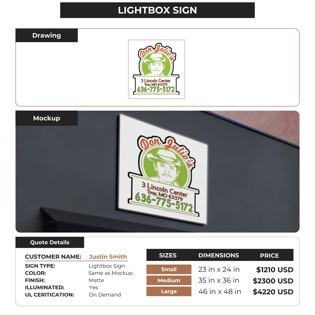 Business signage for Justin Smith (Testing)