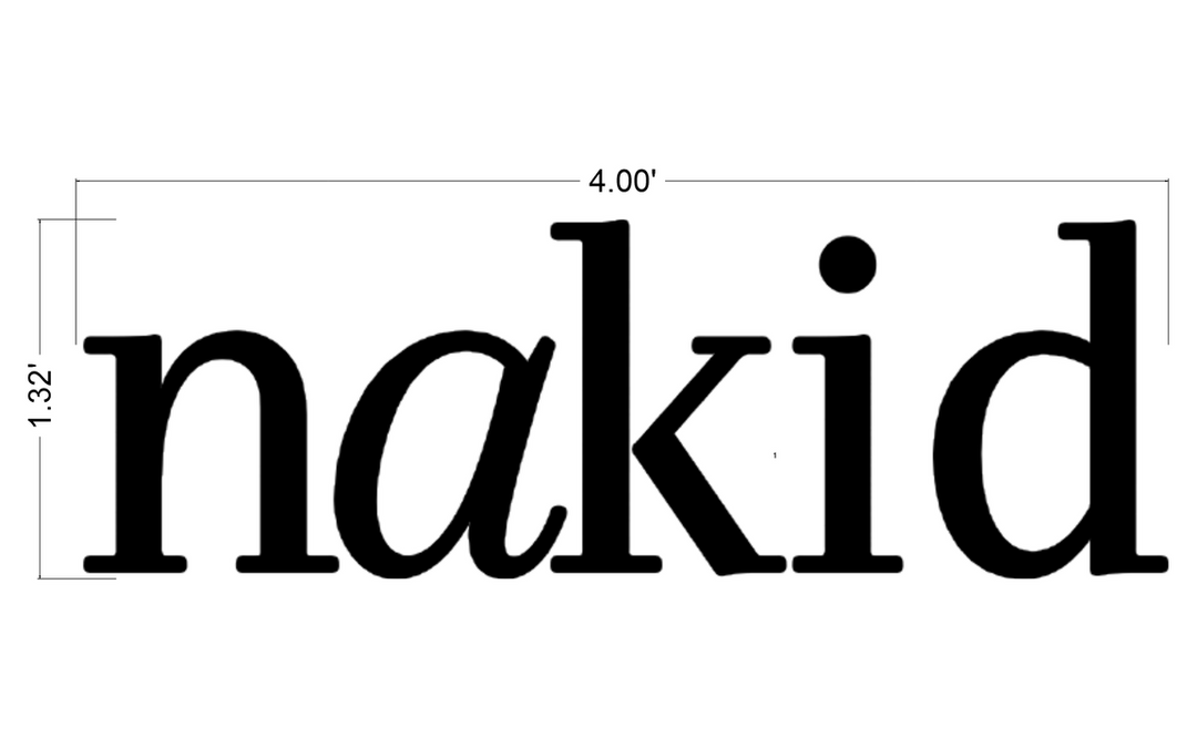 Custom Business Sign for nakidglow