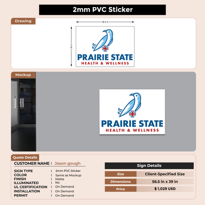 Business signage for Jason gough