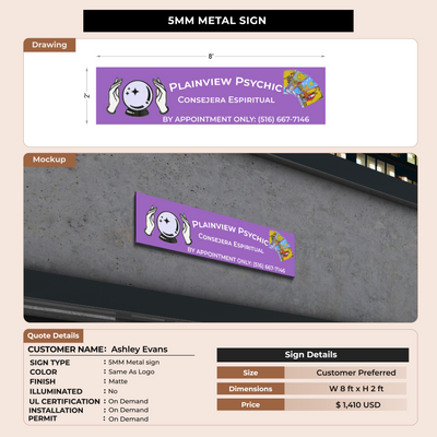 custom signs for Ashley Evans