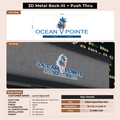 Custom Signs for Laurie Signorelli