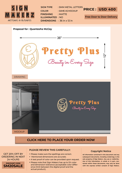 Custom Signs For Quantesha McCoy