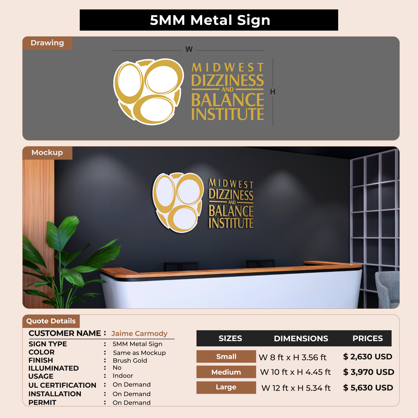 Custom Signs for Jaime Carmody