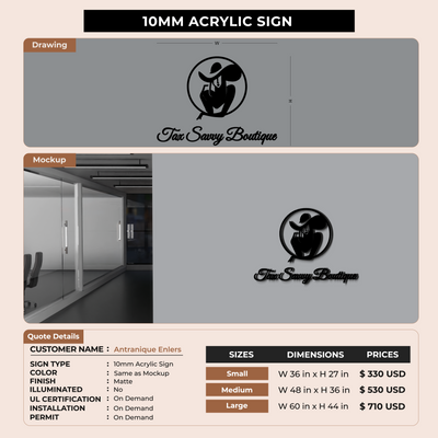 Custom Sign For Antranique Enlers